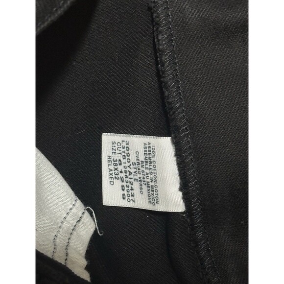 Vintage Polo Jeans Co Jeans Mens 38x32 Black Loose Baggy Y2K Ralph Lauren 90's - Picture 4 of 7